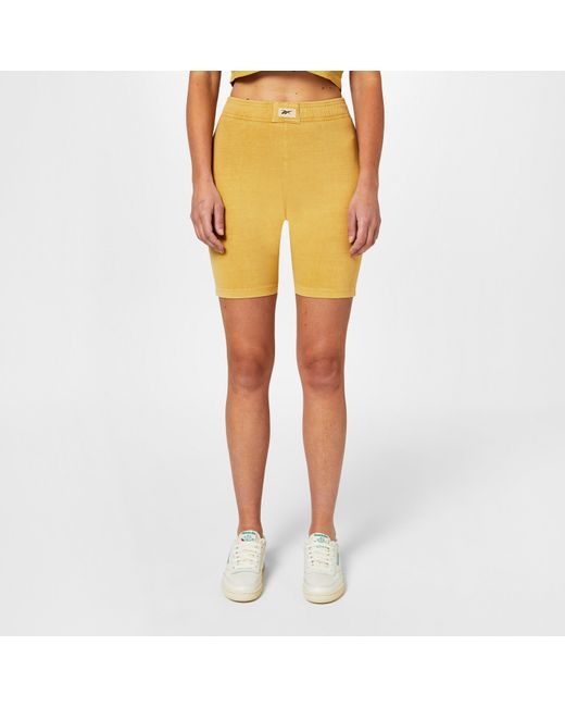 Reebok Yellow Jersey Jogger Shorts