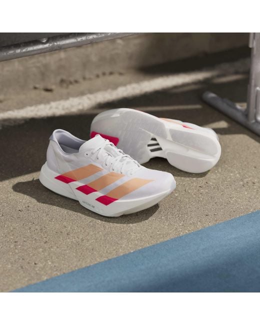 Adidas Gray Adizero Adios Pro 4 Running Shoe