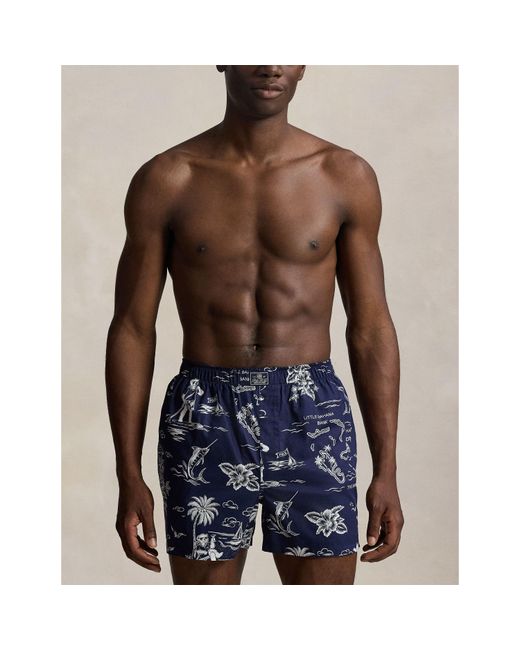 Polo Ralph Lauren Blue 3 Pack Open Boxer Shorts for men