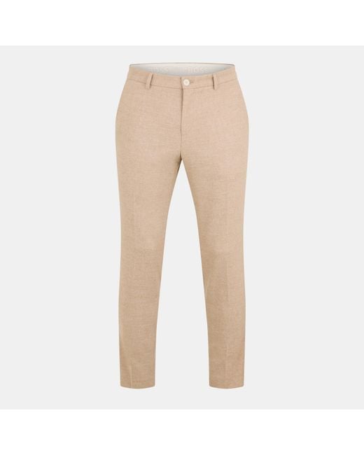 Boss Natural P Genius Straight Leg Trousers for men