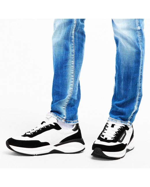 DSquared² Black Suede Dash Sneakers for men