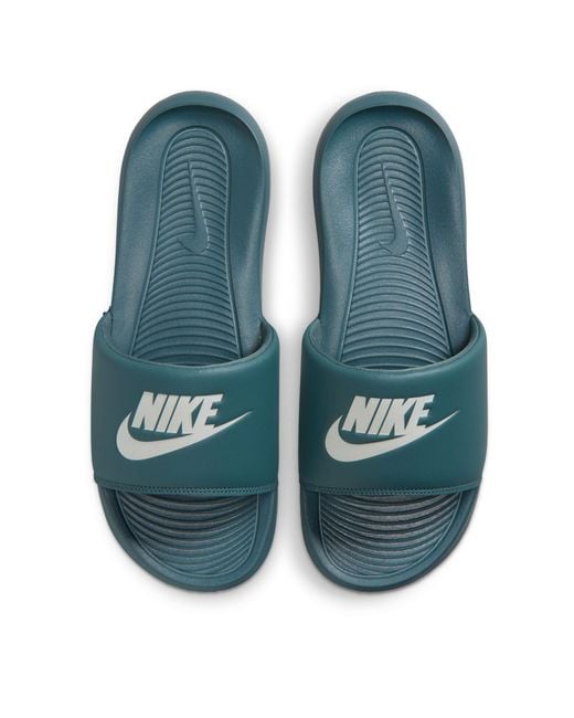 Nike Blue Victori One Slides for men