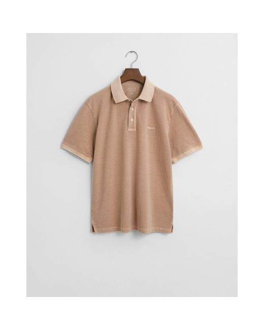 Gant Blue Sunfaded Piqué Polo Shirt for men