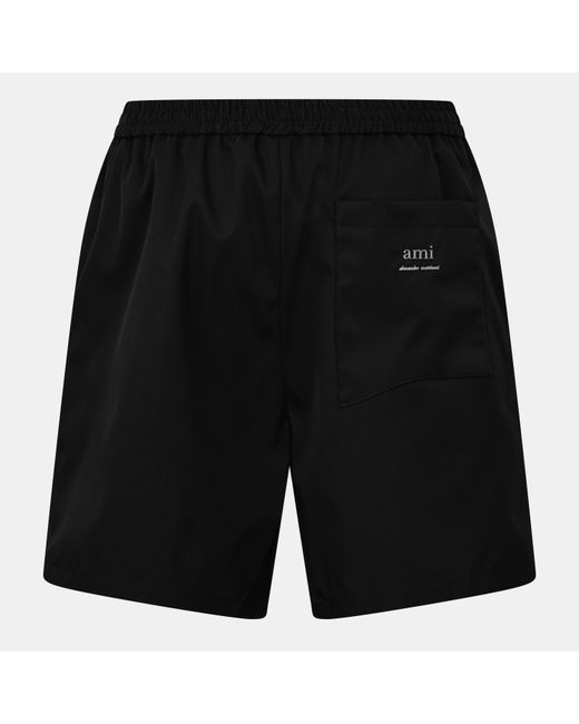 AMI Black Alexandre Mattiussi Tailored Fit Chino Shorts for men