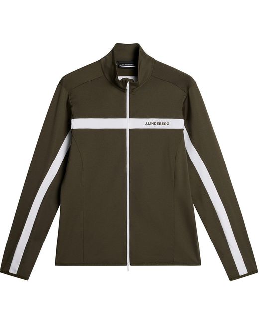J.Lindeberg Green Jarvis Mid Layer Pullover for men