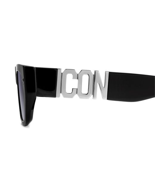 DSquared² Black Round Sunglasses for men