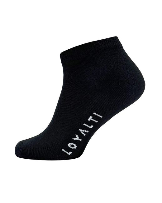 Loyalti Black Trainers Socks for men
