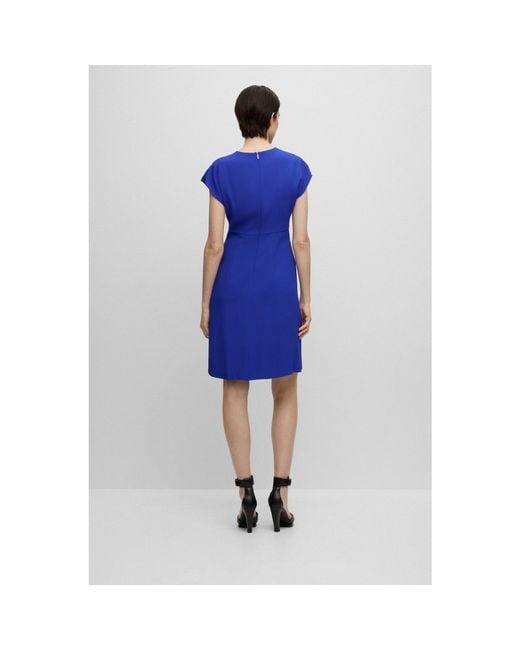 Boss Blue Debrany2 Wrap Dress