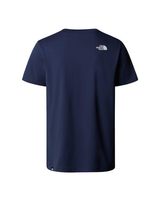 The North Face Blue Regular Fit Simple Dome T-Shirt for men
