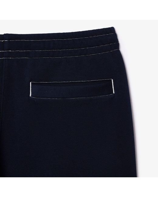 Lacoste Blue Regular Fit Piqué Sweatpants for men