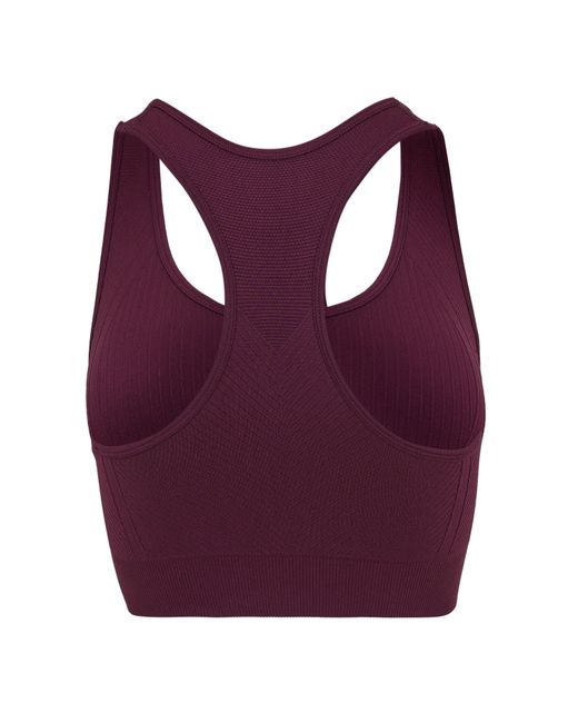 Usa Pro Purple Up Seamless Crop Sports Bra