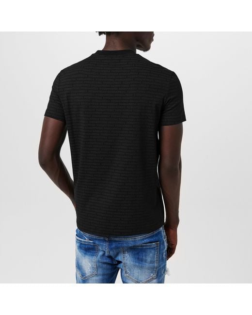 DSquared² Black Dsq Heritage Slim Fit T-Shirt for men