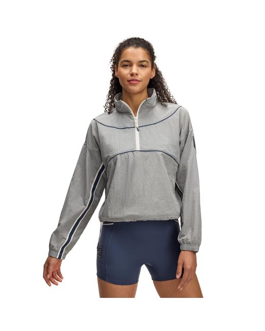 Under Armour Gray Weather Resistant Streamlined Performance Running Jacket