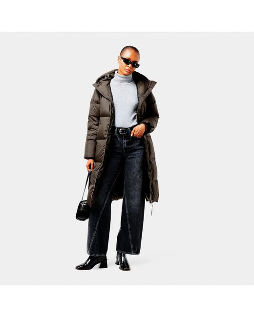 Varley Brown Katya Long Down Puffer
