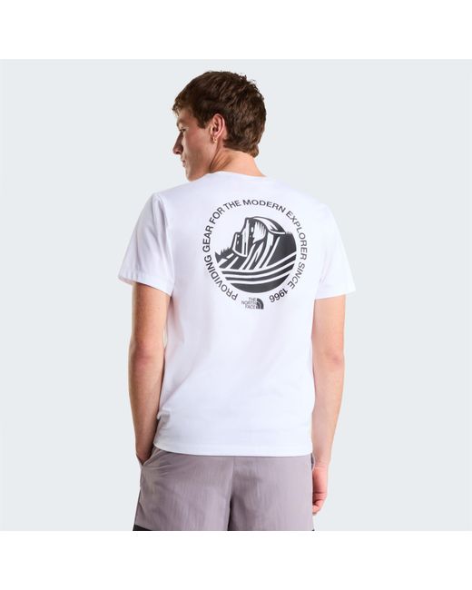 The North Face White Tnf Monte Graph Tee for men