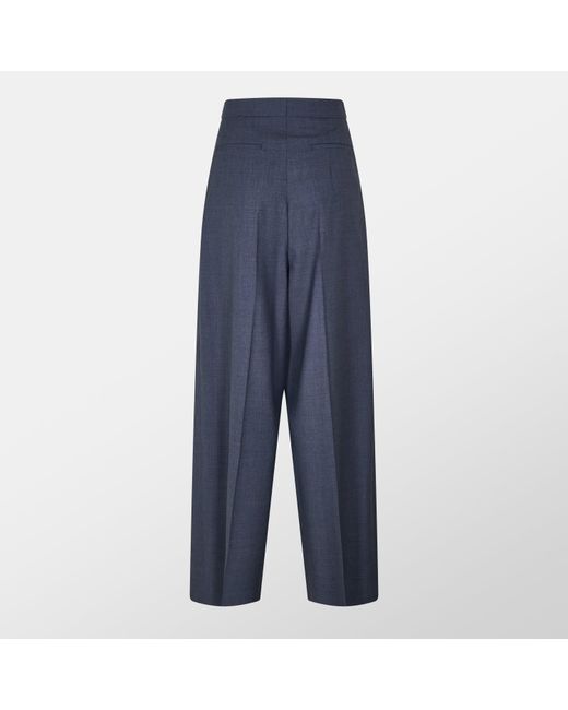 Givenchy Blue Pleated Trousers
