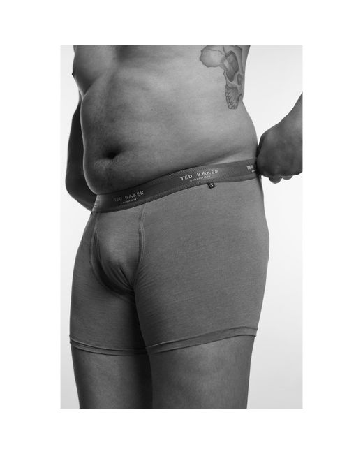 Ted Baker Gray 3Pk Boxerbrief for men