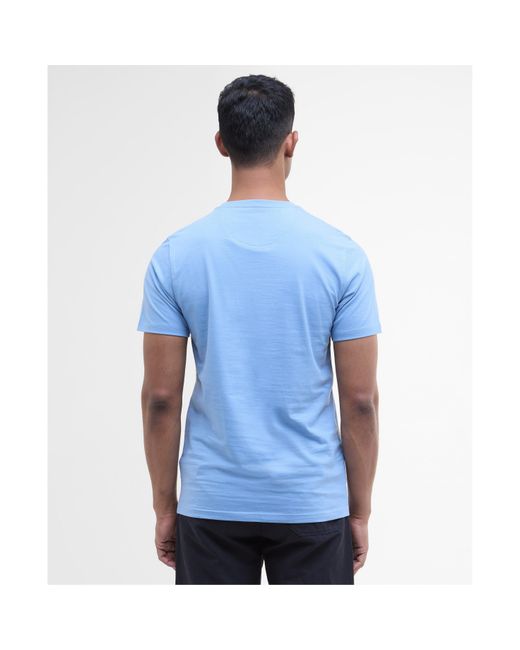 Barbour Blue Essentials Sports T-Shirt for men