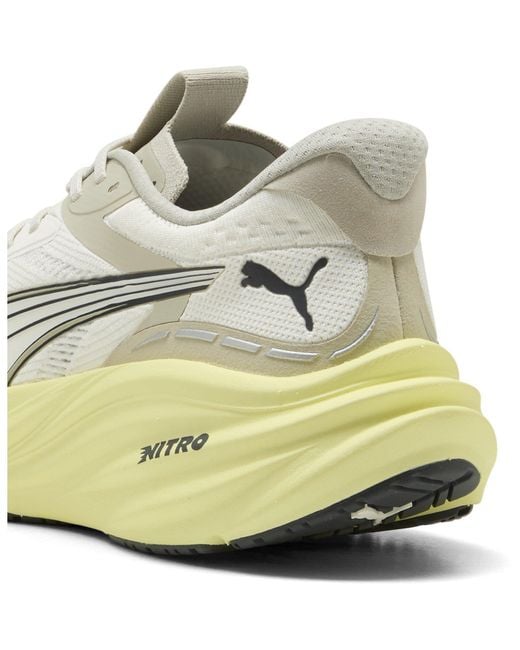 PUMA White Magnify Nitro 3 Everyday Neutral Road Running Shoes for men