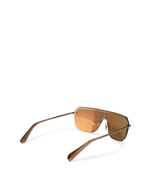 AllSaints Brown Ace Aviator Sunglasses