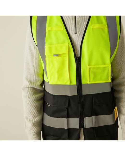 Regatta Green Pro Hi-Vis Executive Vest for men
