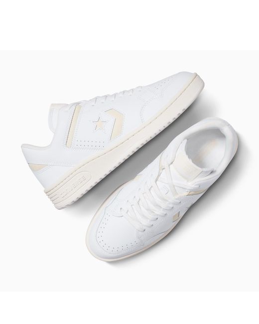 Converse White Adults Weapon Leather Low-Top Trainers