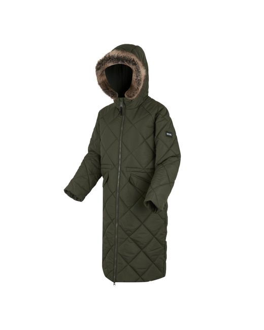 Regatta Green Freyla Water Resistant Insulated Quilted Jacket