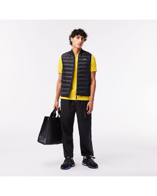 Lacoste Green Quilted Gilet for men