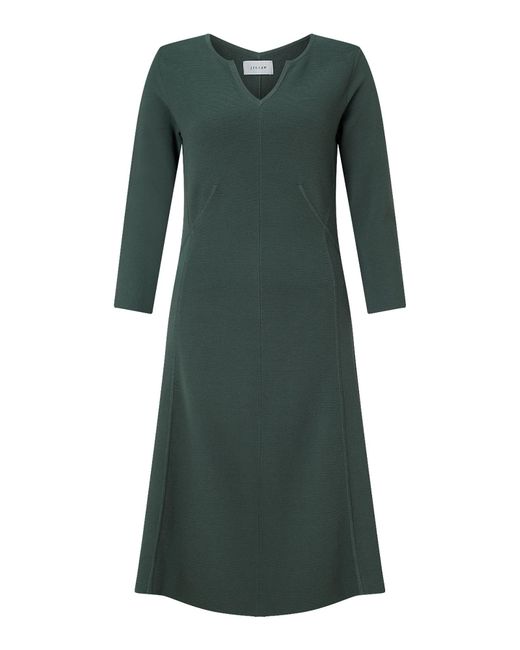 Jigsaw Green Ottoman Clean Knit Dress