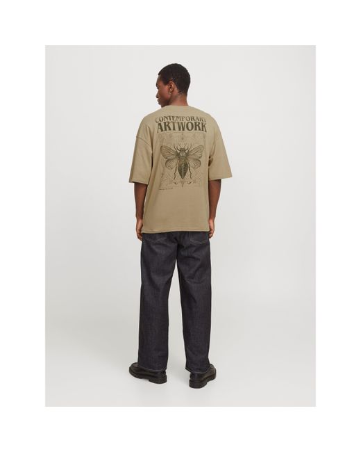 Jack & Jones Natural Regular Fit Graphic T-Shirt for men