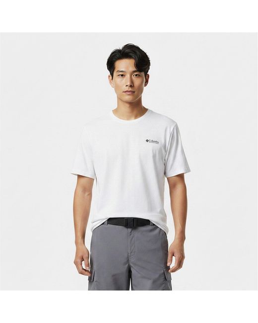 Columbia White Breaker Tide Graphic Tee for men