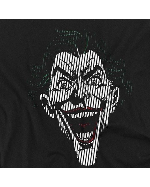 The Batman Black Joker Lines Cotton T-Shirt for men