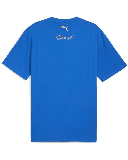 PUMA Blue Oversized T-Shirt for men