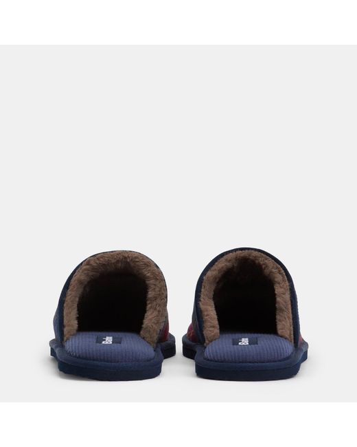 Barbour Blue Everitt Mule Slippers for men