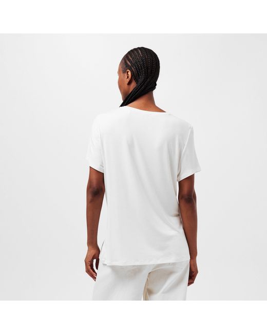 Ted Baker White Print Slim Fit T-Shirt