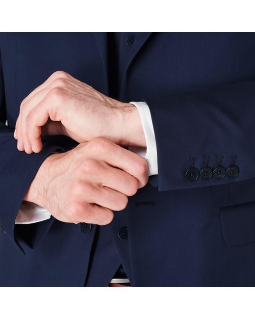 Ted Baker Blue Perthjr Twill Suit Jacket for men