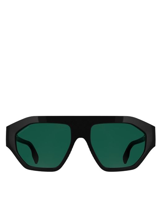 Canada Goose Green Tekapo Aviator Sunglasses for men