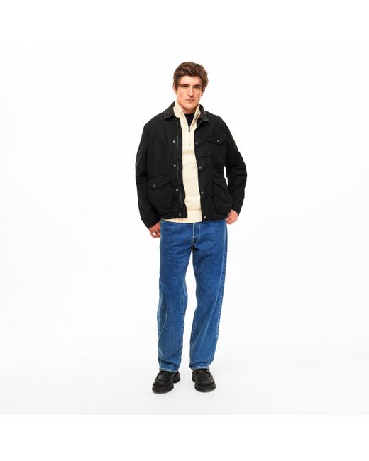Barbour Black B.Intl Drifter Waxed Jacket for men