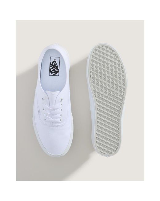 Vans White Authentic Canvas Trainers for men