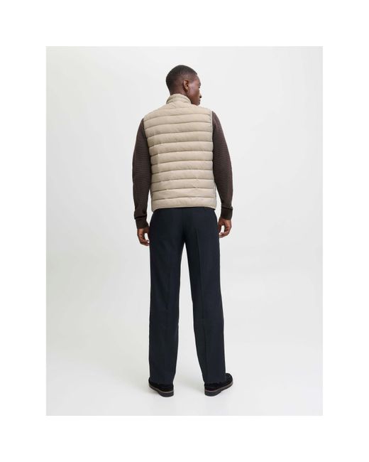 Jack & Jones Natural Jje Bradley Light Body Warmer – Crockery for men