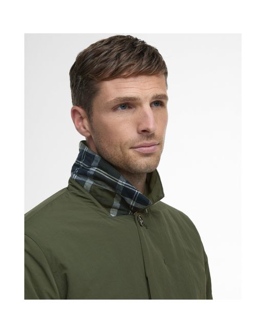 Barbour Green Lorden Showerproof Mac for men