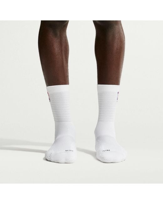 Nike White Nba Crew Socks for men