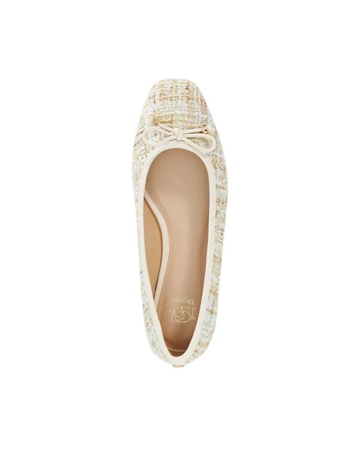 Dune Natural Hennie Ballet Pumps