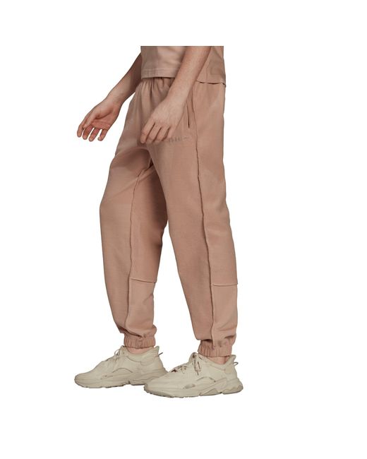 Adidas Originals Brown Loopback Closed Hem Jersey Joggers for men
