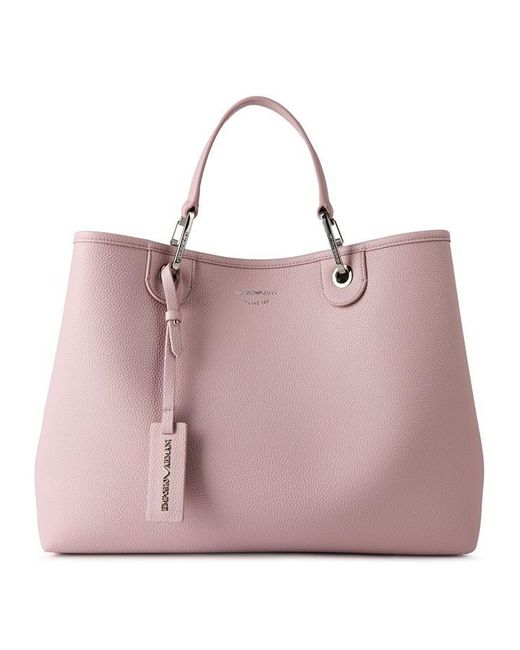 Emporio Armani Pink Shopper Tote Bag