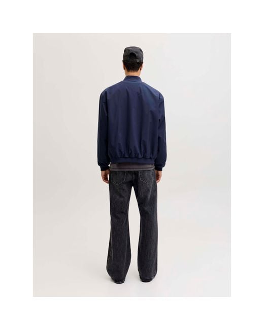 Jack & Jones Blue Charge Bomber Jacket for men