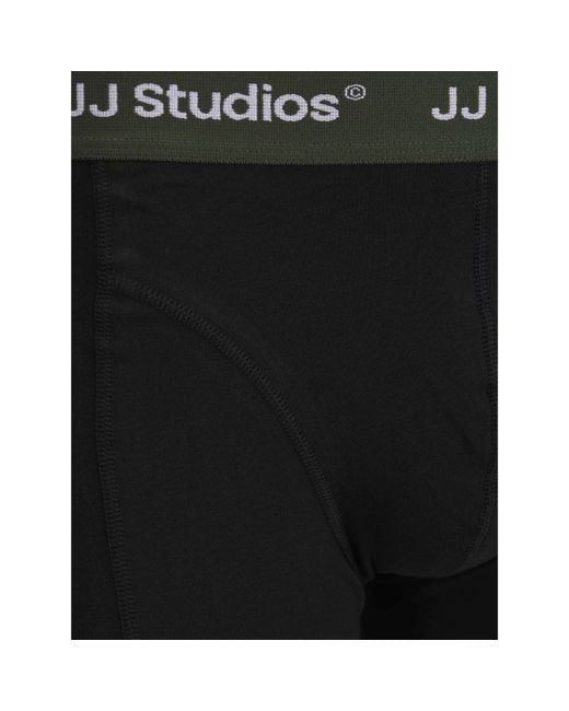 Jack & Jones Black Solid 3 Pack Boxers for men