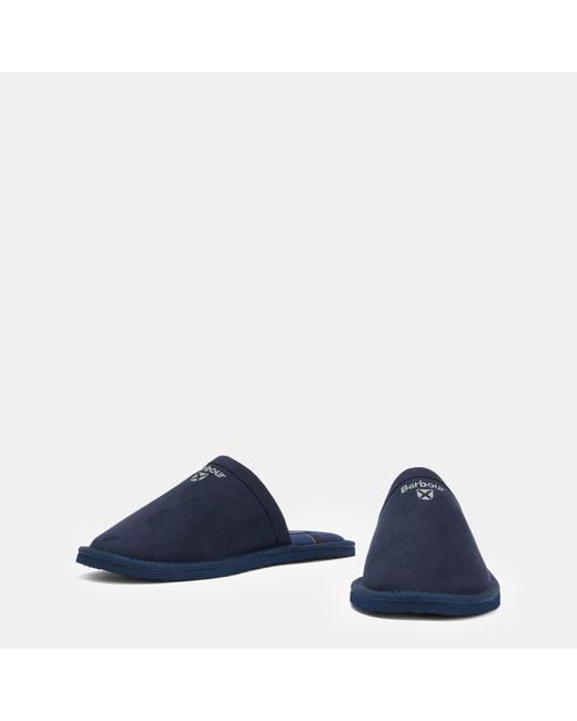 Barbour Blue Everitt Mule Slippers for men