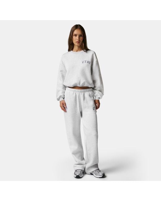 The Couture Club White Ctre Straight Leg Knitted Joggers