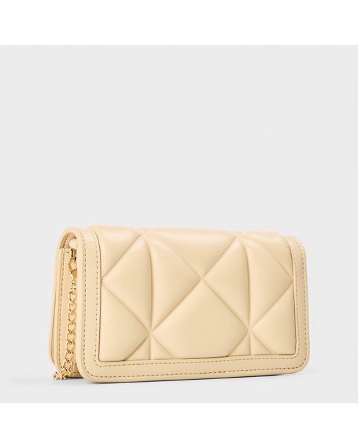 Love Moschino Natural Quilted Cross Body Bags